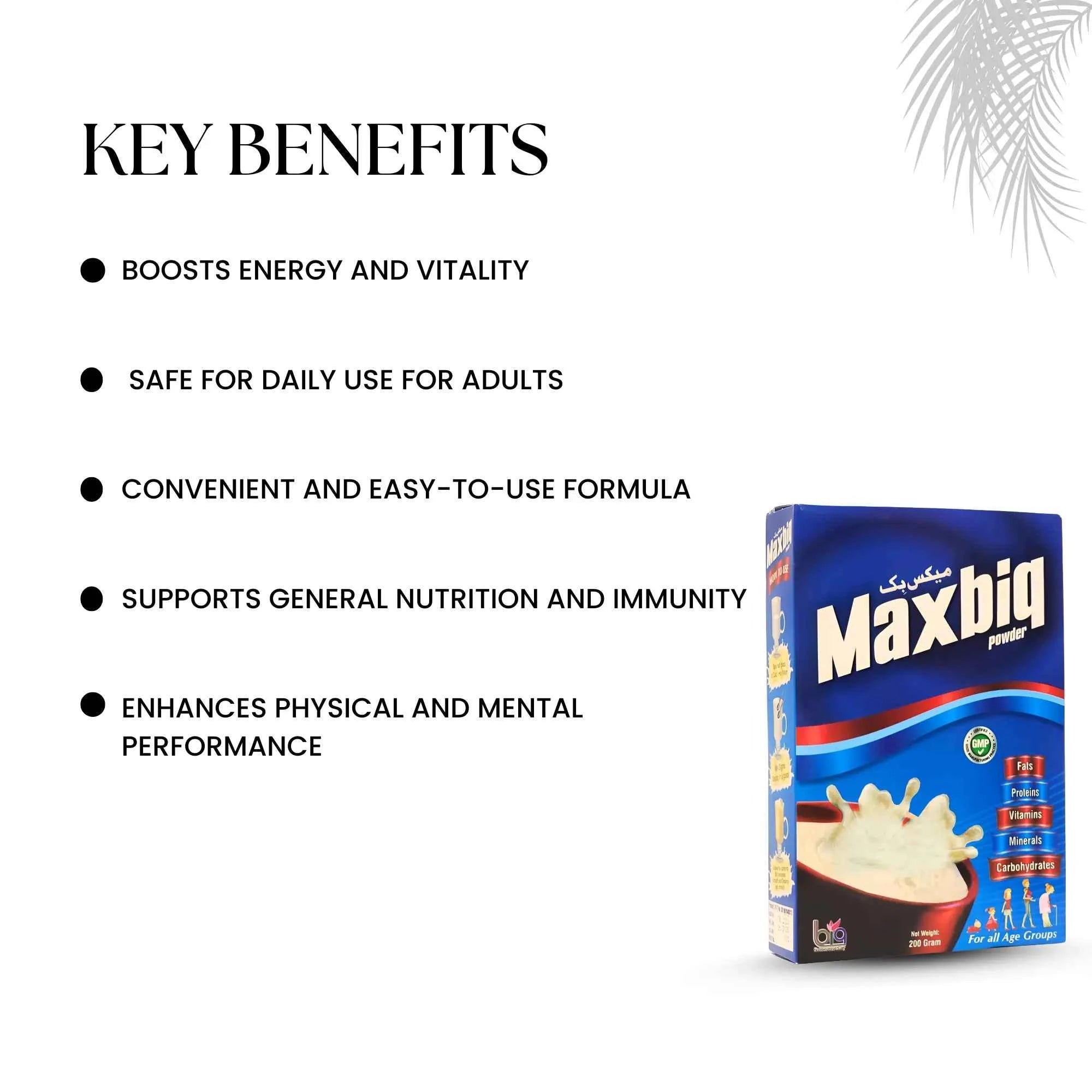 MaxBiq Nutrition Powder for Daily Strength - 200gm